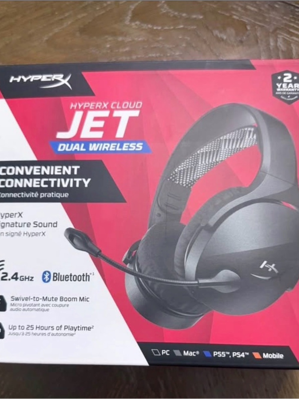 Hype HyperX Cloud Jet Dual Wireless Gaming Headset - Black